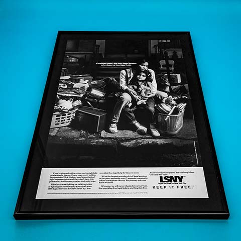 Mayor Dinkins - Poster - KEEP IT FREE - Legal Services for New York City