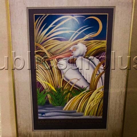 Mayor Koch - Poster of Pelican from Louisiana World Exposition 1984