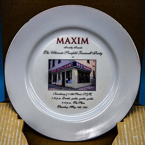 Mayor Guiliani - MAXIM Commemorative plate celebrating Seinfeld goodbye