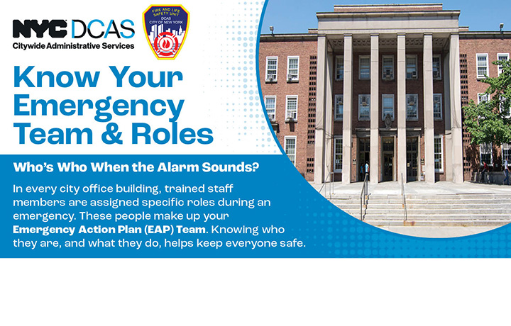 Image of borough hall front steps on a sunny day Know Your Emergency Team and Roles.
                                           