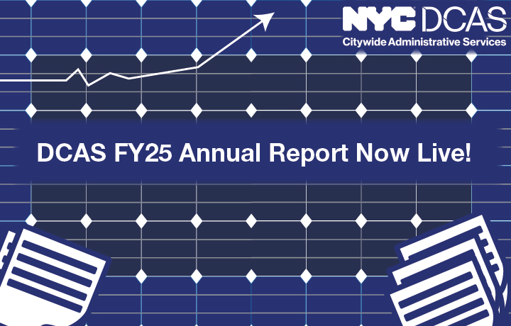 D C A S F Y 25 Annual Report Now Live with some papers and on a blue/black background.
                                           