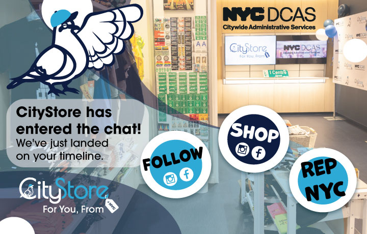 Muni Pigeon CityStore has entered the chat D C A S logo and FB and IG icons.
                                           