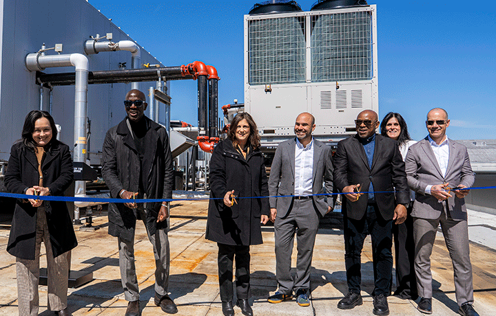Completed rooftop chiller at the Museum of the Moving Image, in Astoria, Queens, New York
                                           