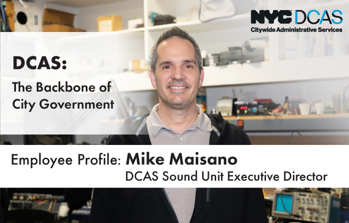 Mike Maisano D C A S Sound Unit Executive Director smiling
                                           