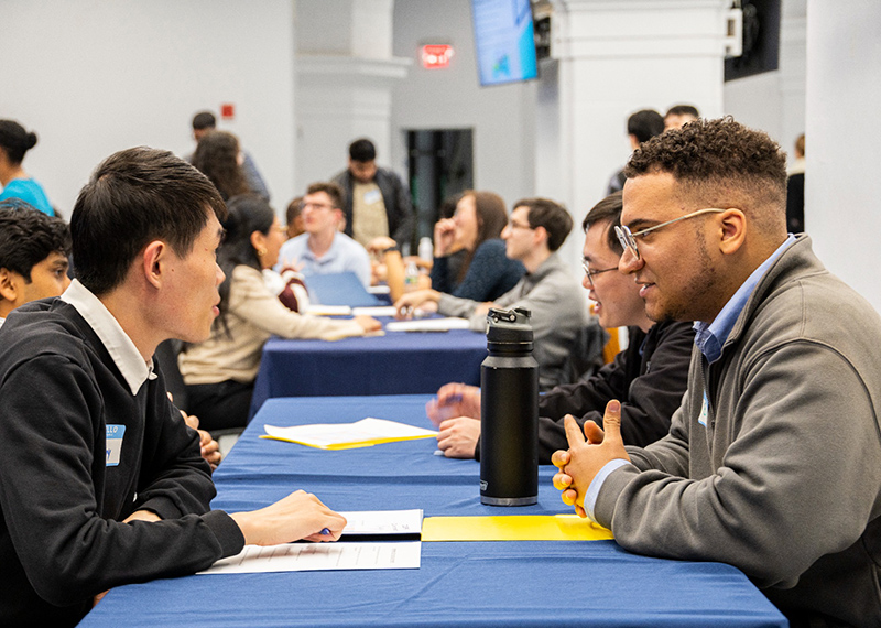 Civil Service Pathways Fellows participating in mock interviews.