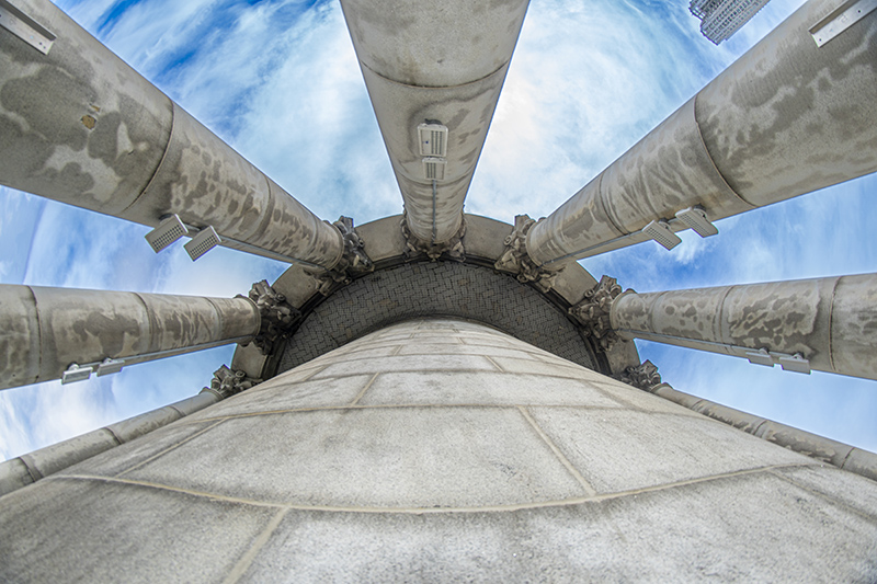 View from DCAS&rsquo; Centre 360 experience looking up.