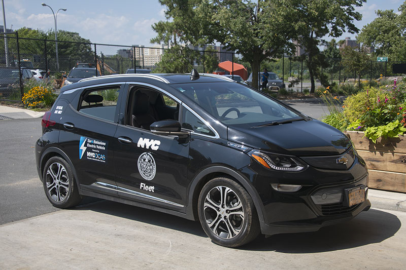 DCAS Fleet Management zero emissions electric vehicle (EV).