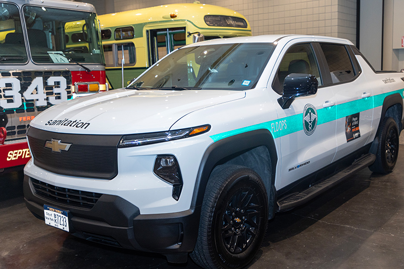 DSNY Chevy Silverado Electric Pickup Truck.