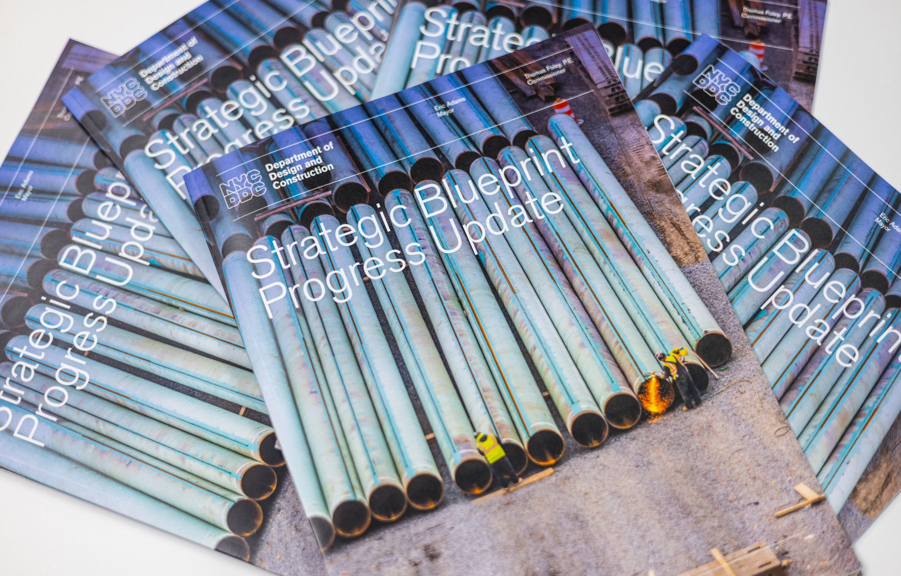 Stacked copies of the new Strategic Blueprint
                                           