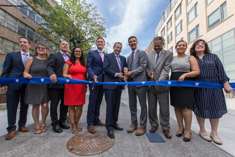 West 185th Street Pedestrian Plaza at Yeshiva University