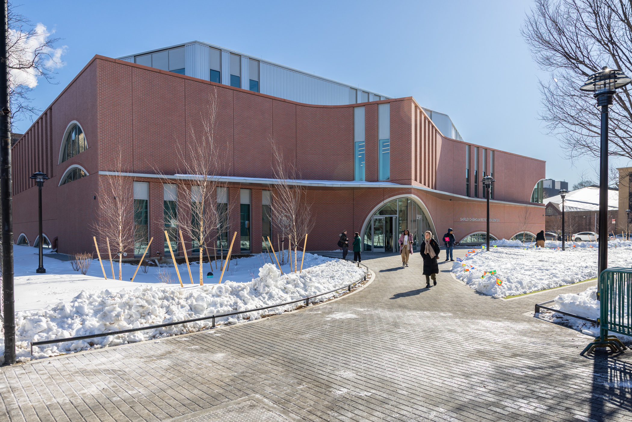Exterior of the Shirley Chisolm Recreation Center