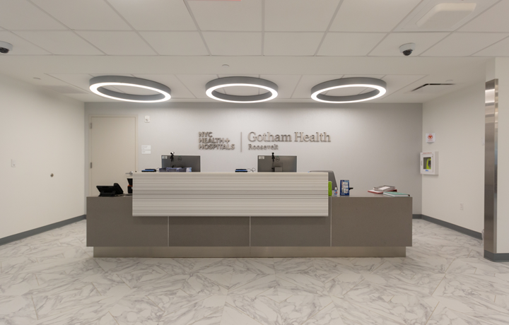 front desk at CENTER OF EXCELLENCE in Queens