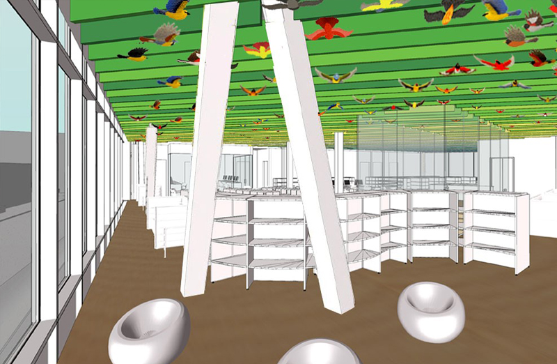 Westchester Square Library rendering