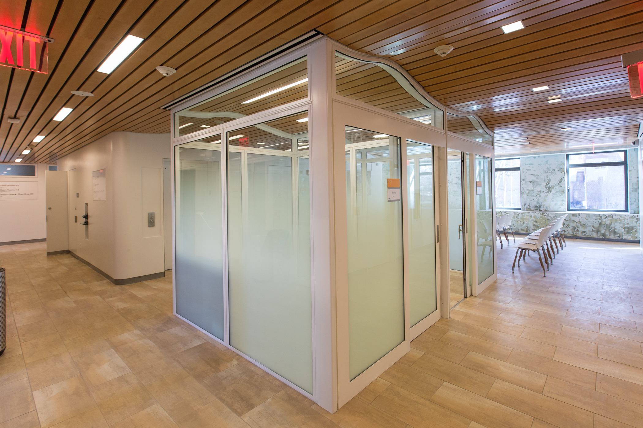The interior of the Chelsea Health Clinic in Manhattan