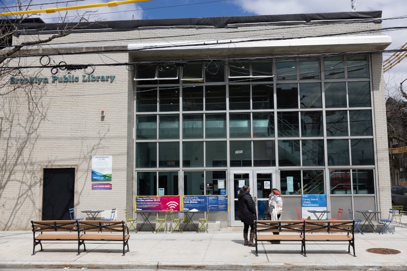 Exterior of Coney Island Library