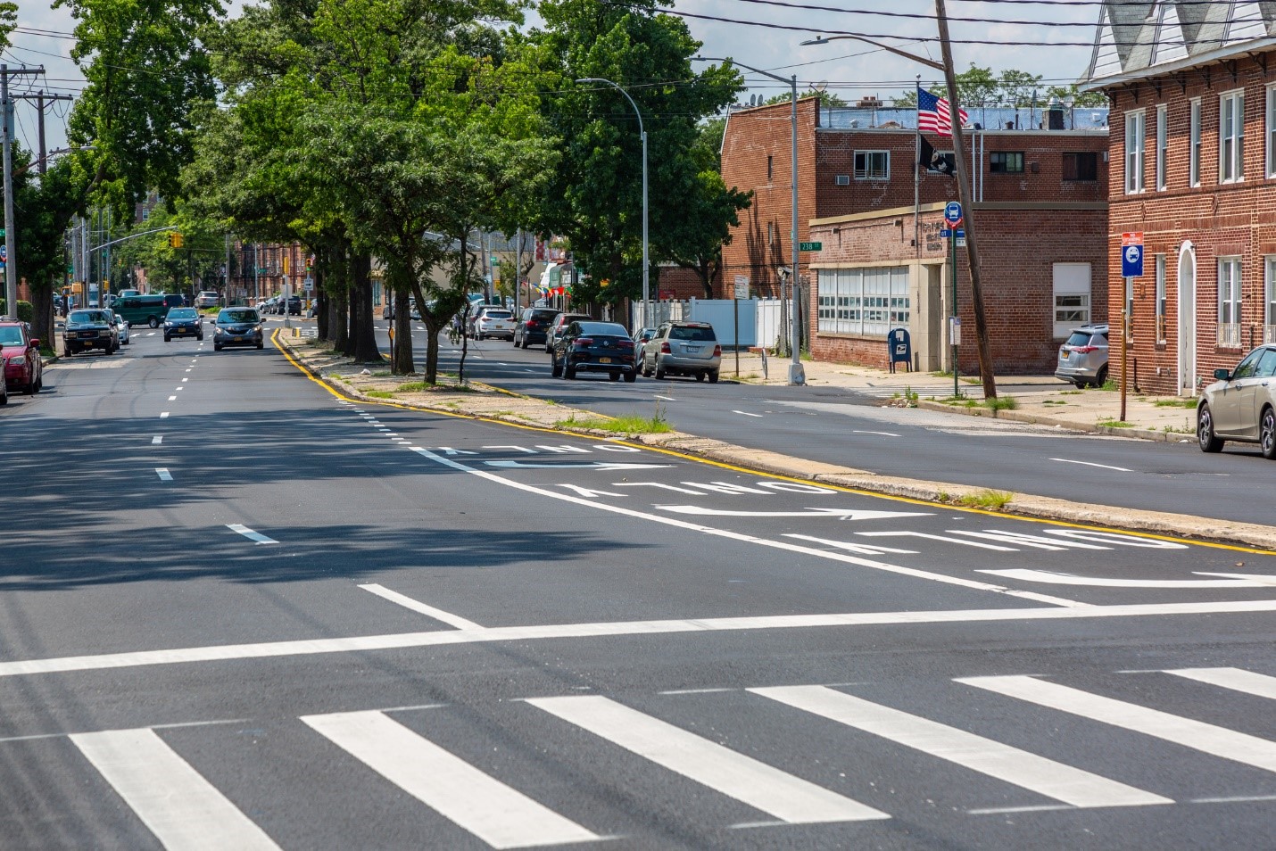 A repaved road along Braddock Avenue