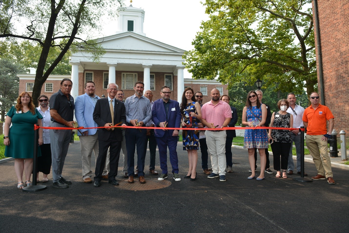 Group photo at ribbon cutting event