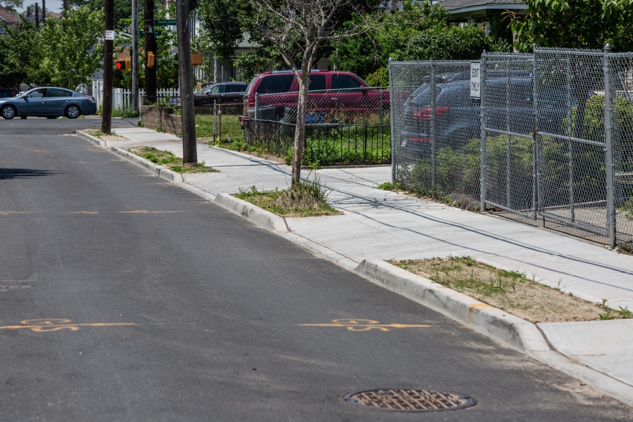 New constructed streets