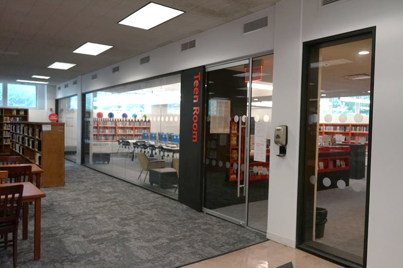 The new teen room at the Bloomingdale Library