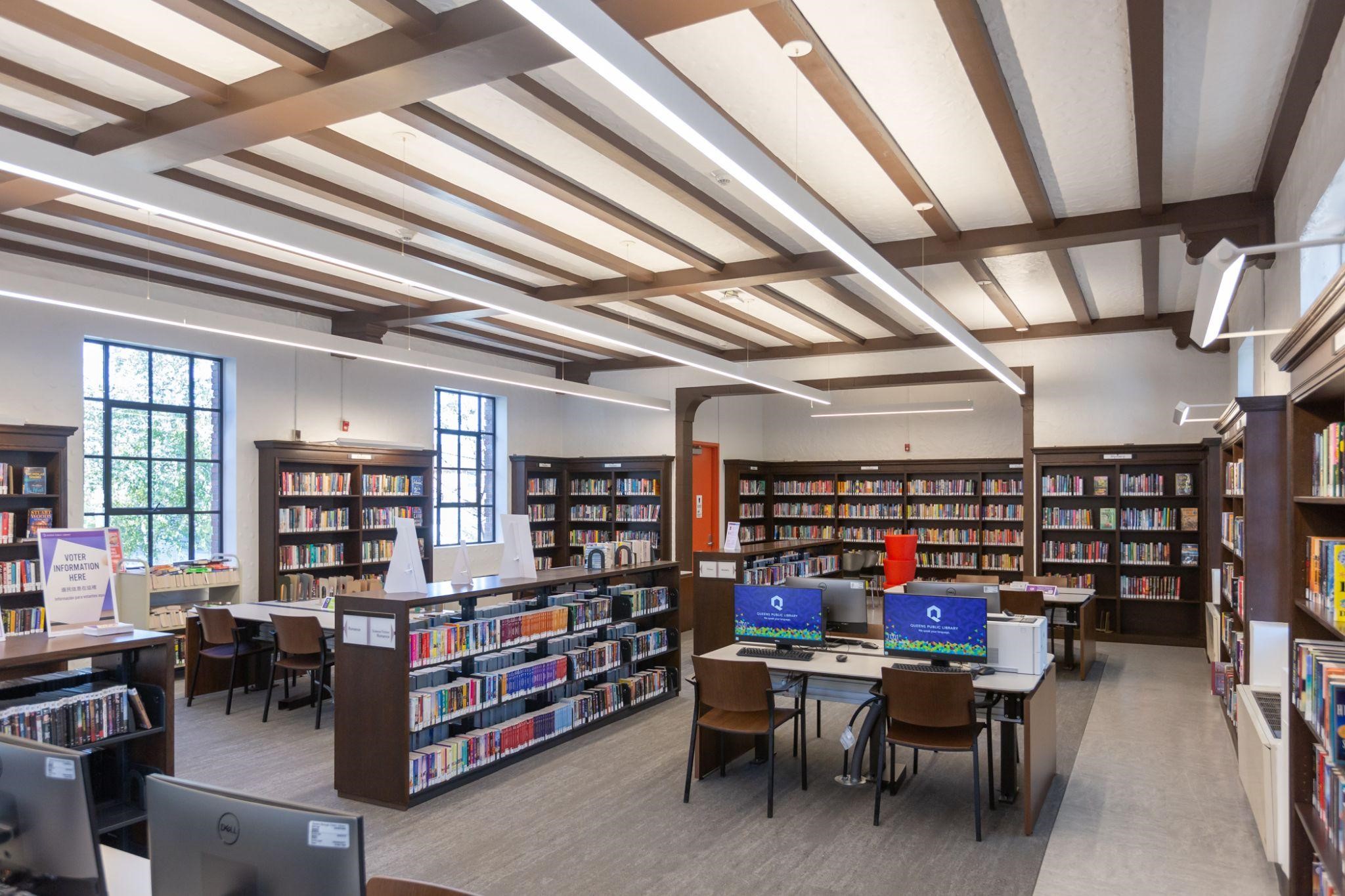 Inside the renovated Glendale Library