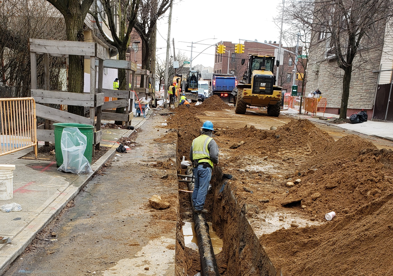 water main work