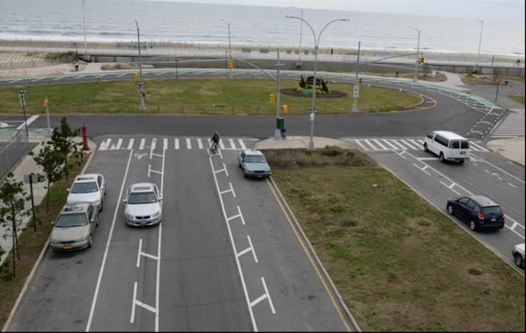 Beach 108th Street and Shore Front Parkway prior to construction