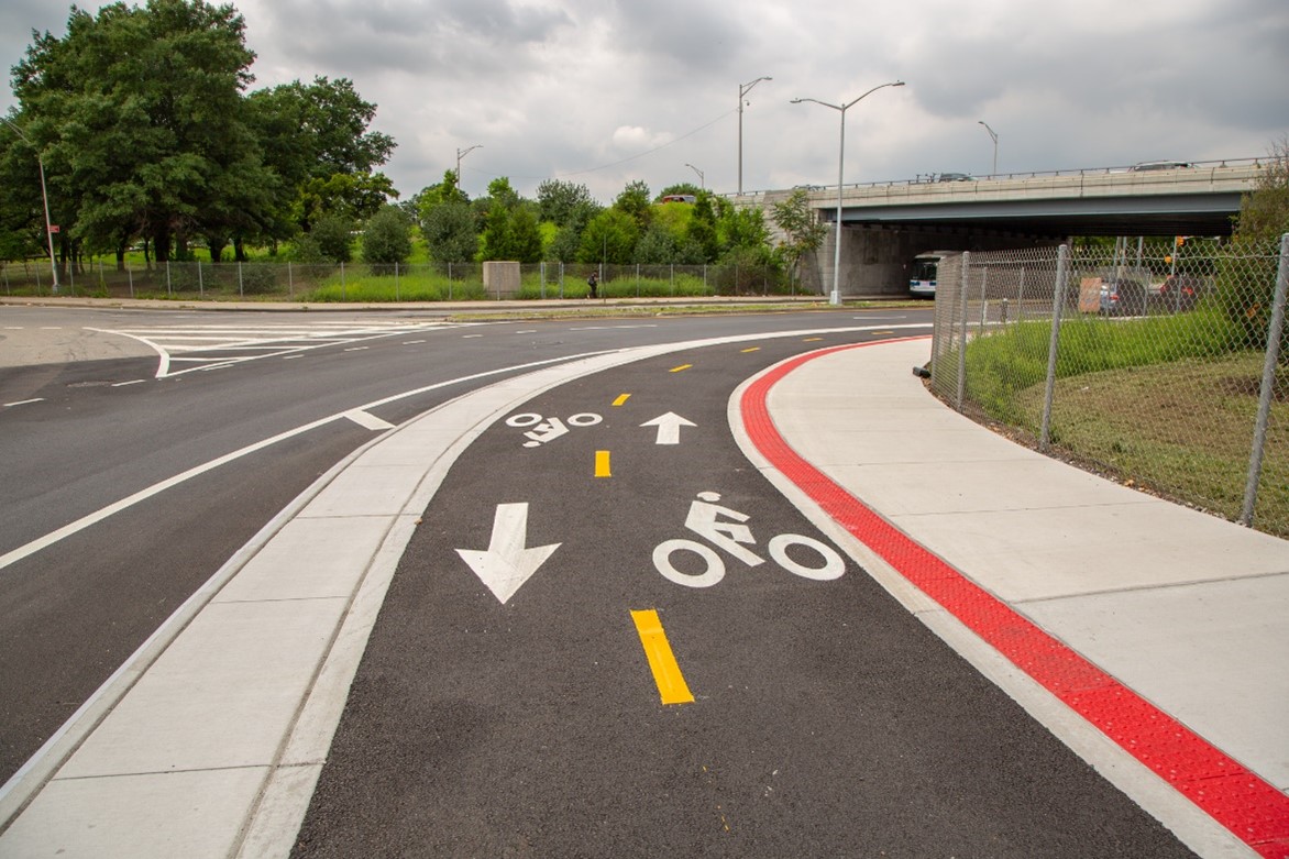new raised bike lane
