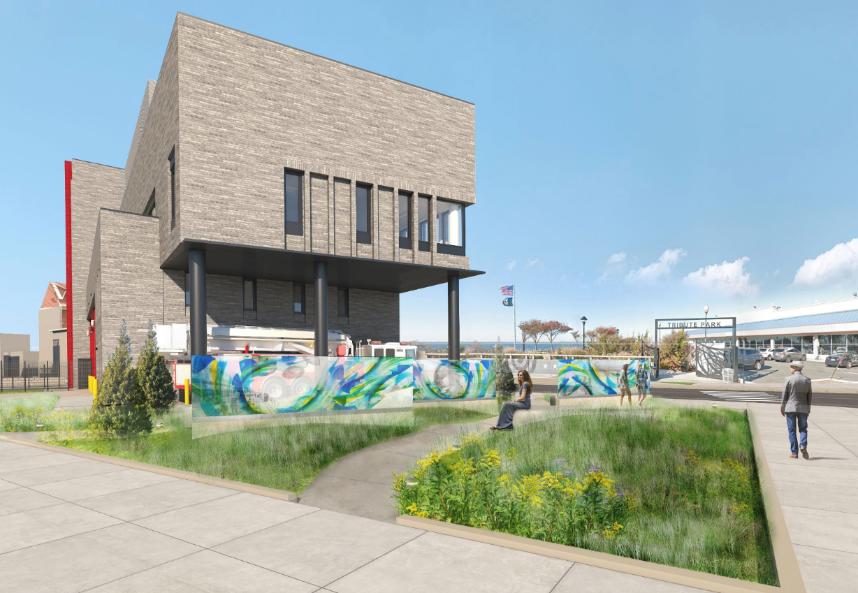 rendering of new building