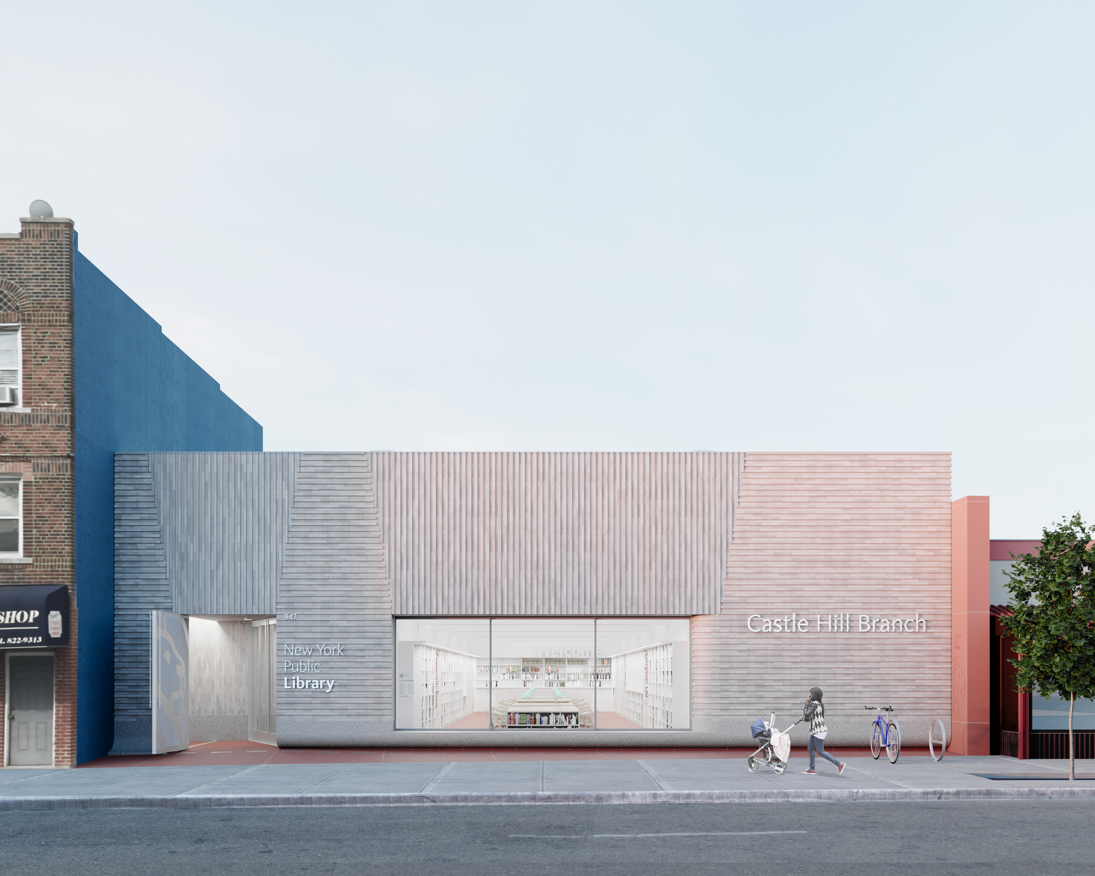 artist rendering of new library