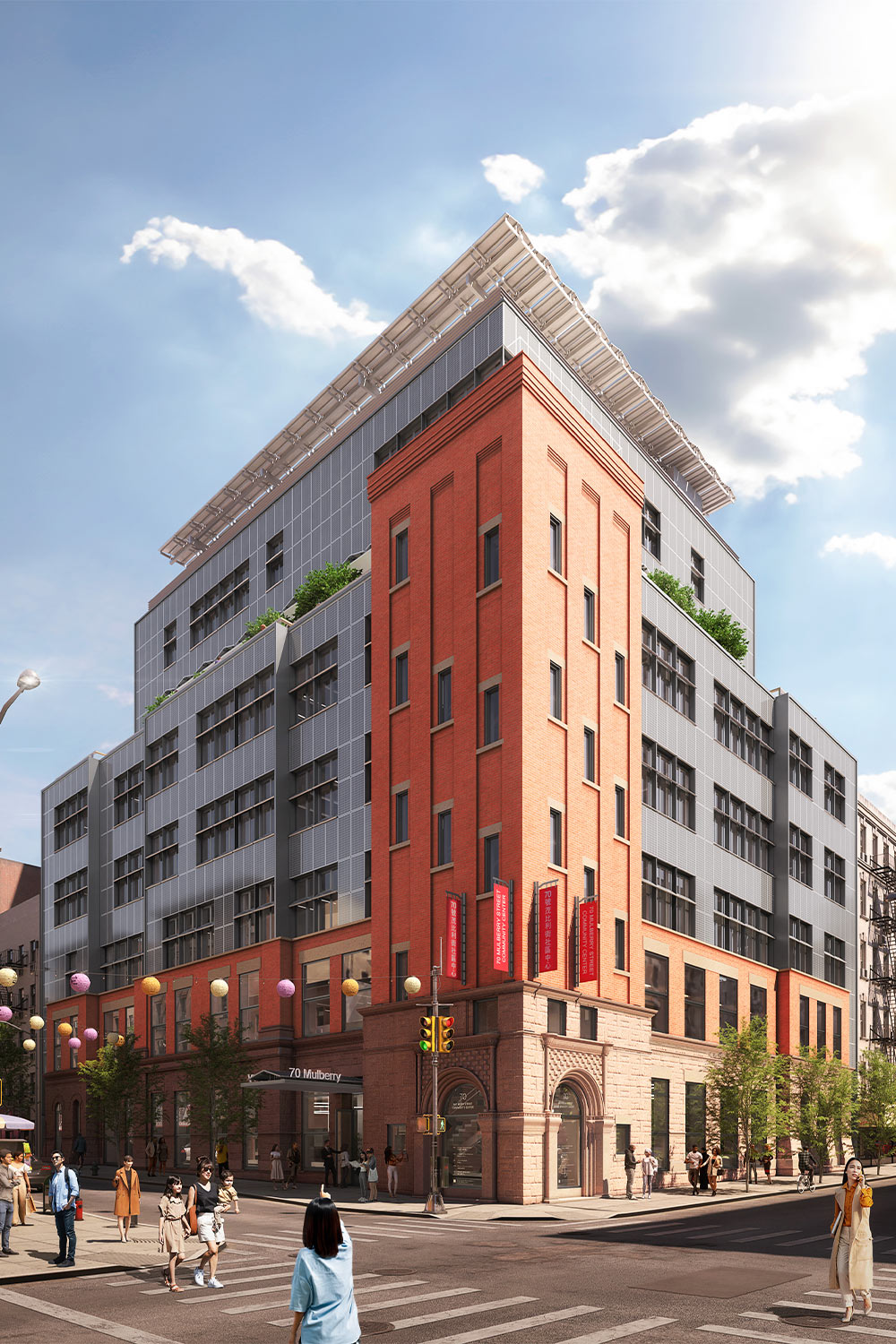 rendering of new building at 70 mulberry street