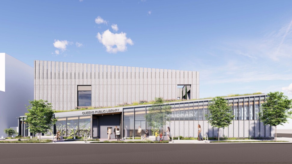 artist rendering of new library