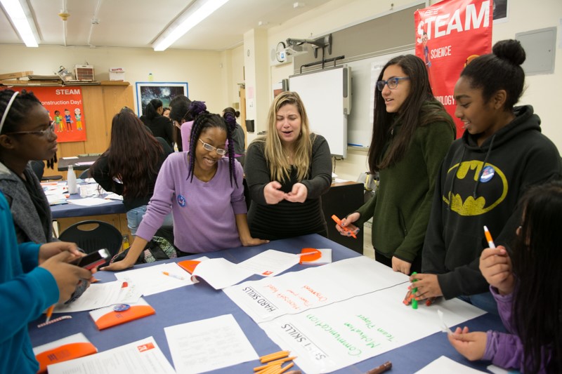 Students at ‘Introduce a Girl to AEC Day’