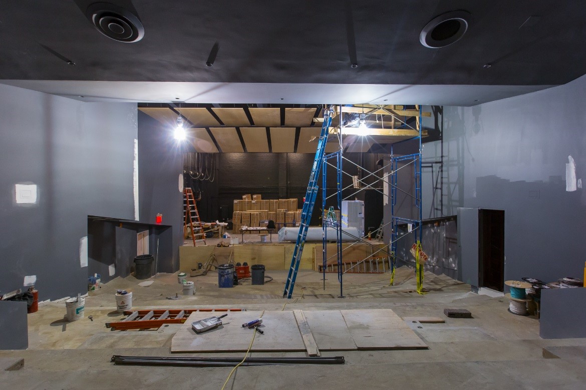 The Billie Holiday Theatre under construction in February 2017 (NYCDDC)