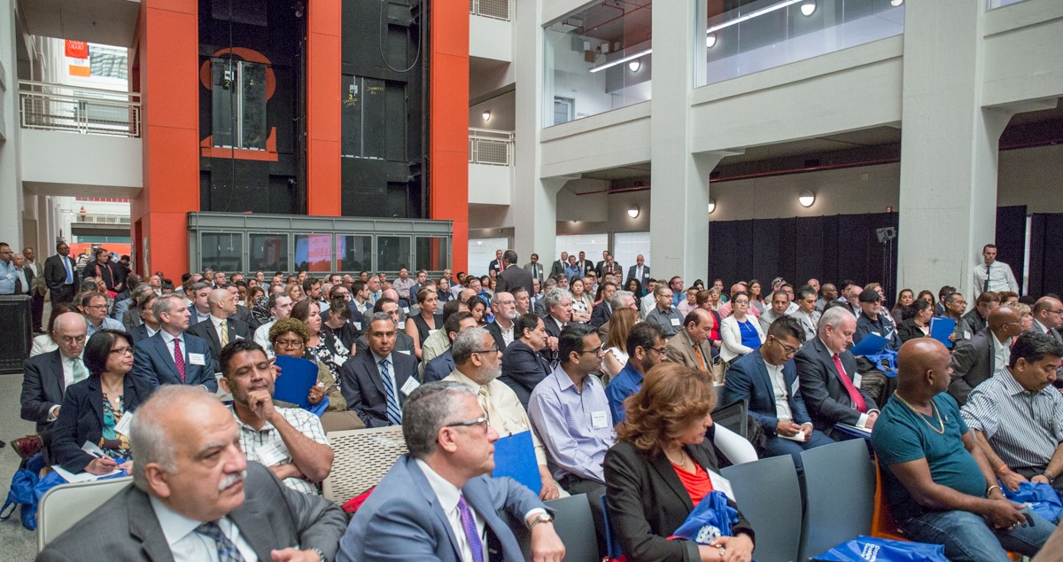 audience of consultants sitting in attendance