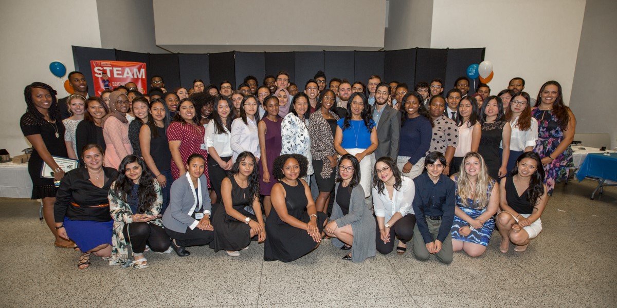 interns at the closing ceremony