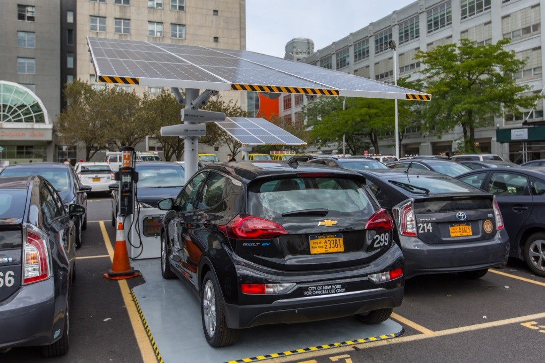 new solar charging station