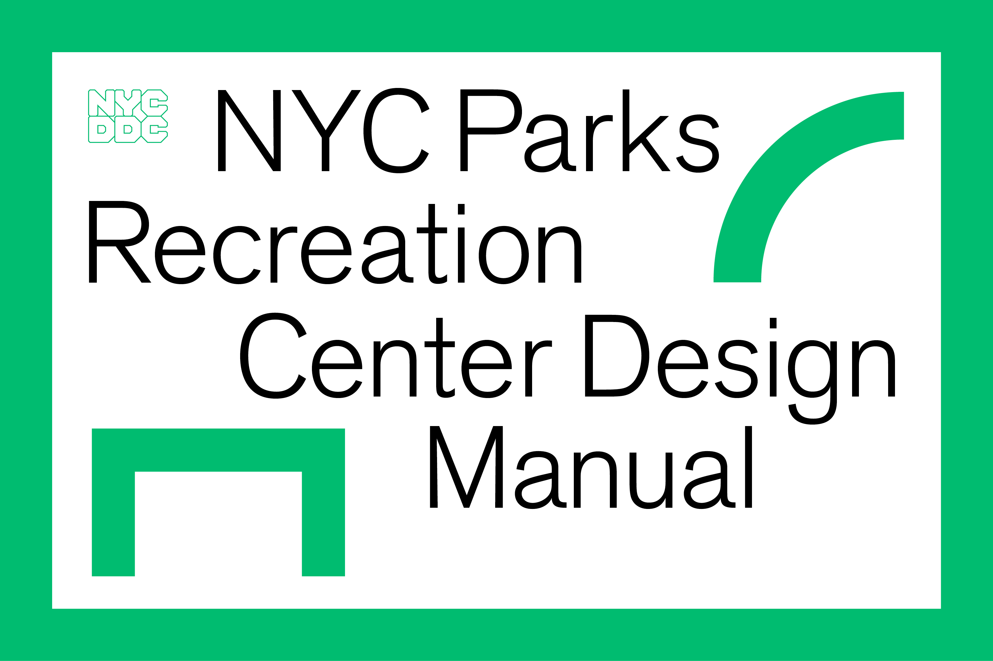 Cover of NYC Parks Recreation Center Design Manual