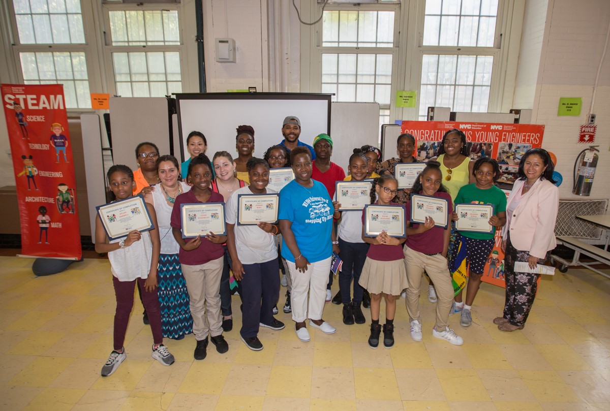 Students at MS209