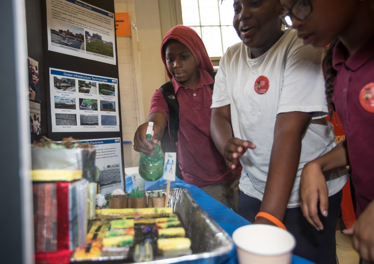 Students at MS209