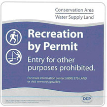 Recreation By Permit Sign