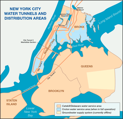 Groundwater service area map