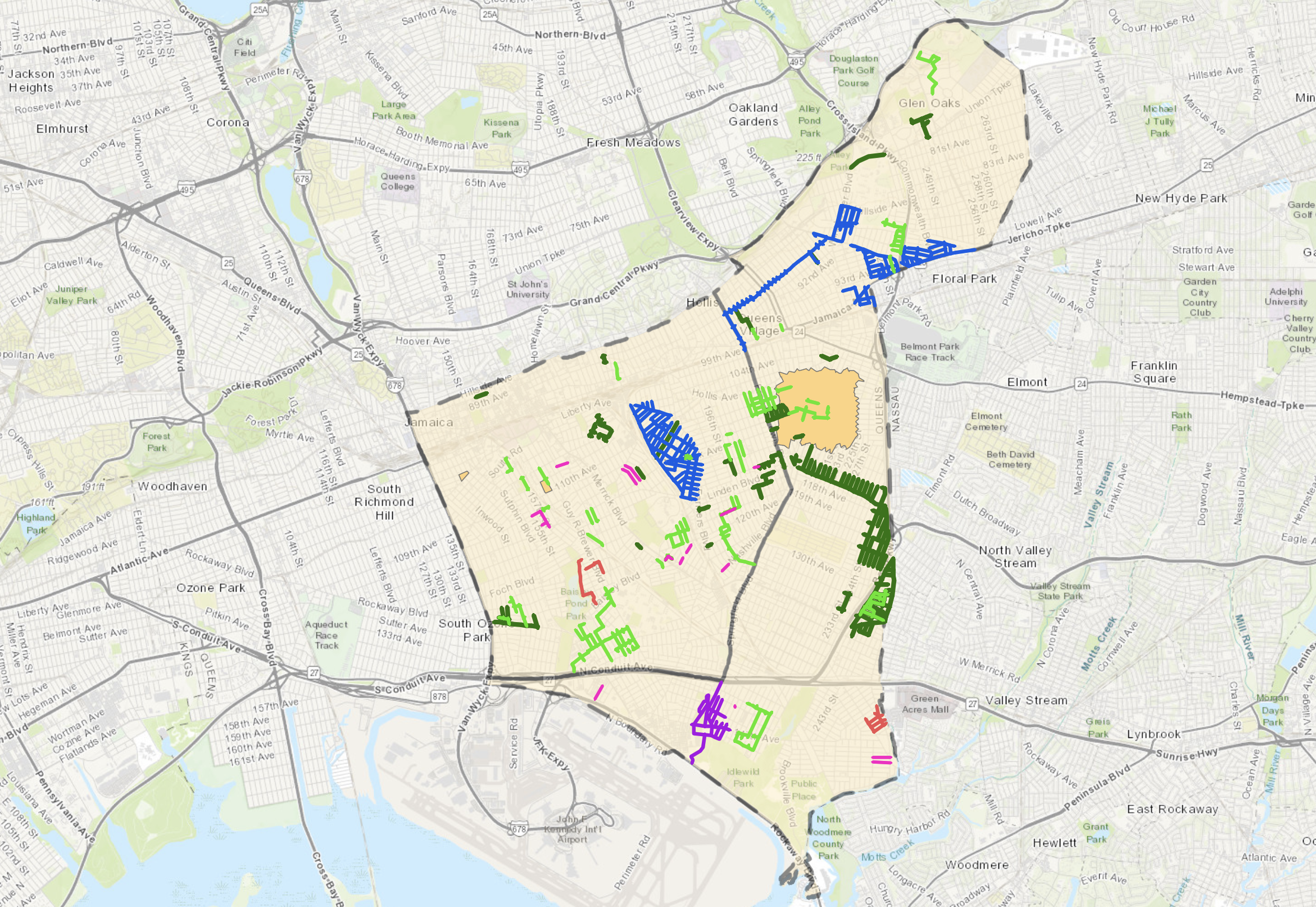 South East Queens Project Map