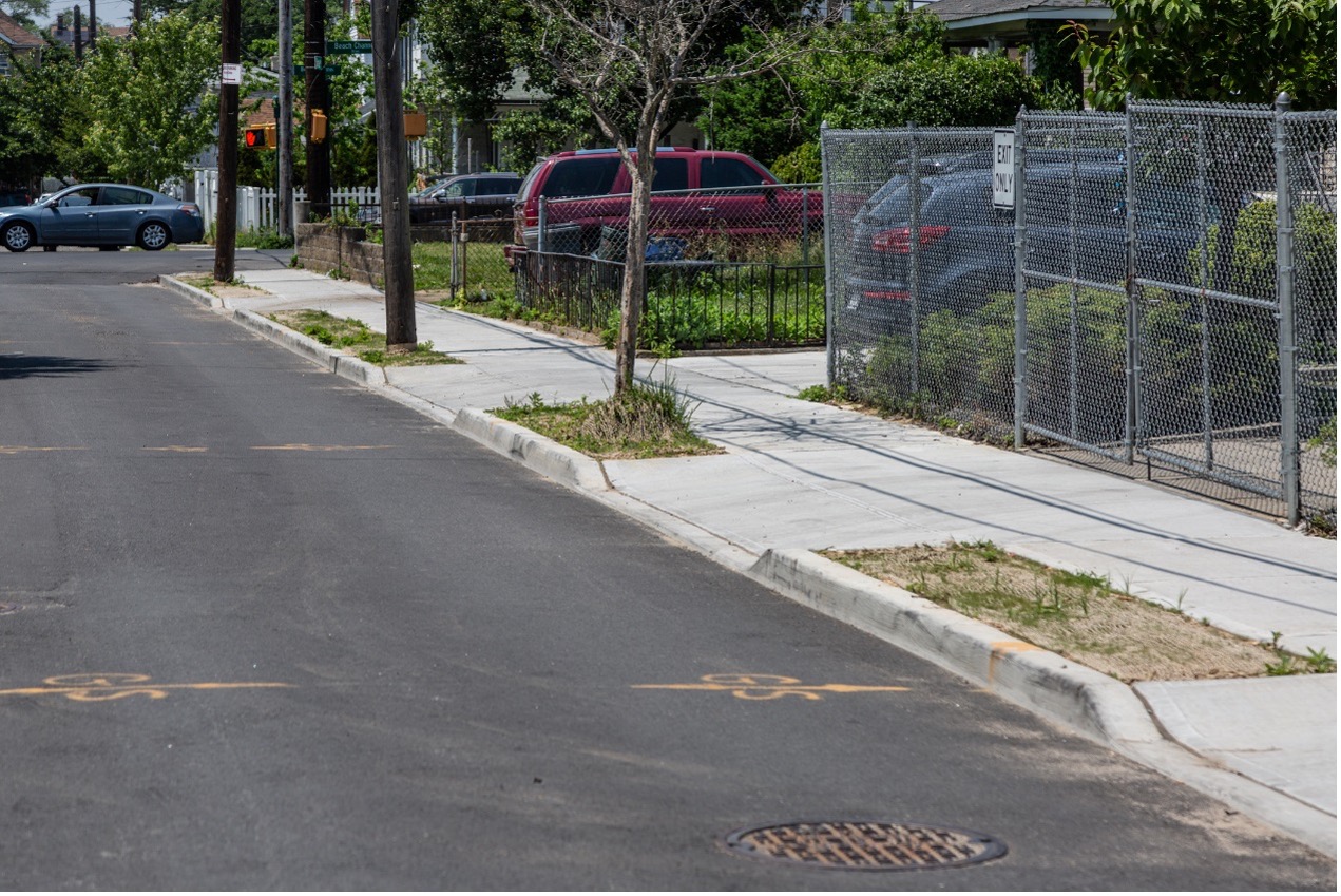 Street with sidewalks