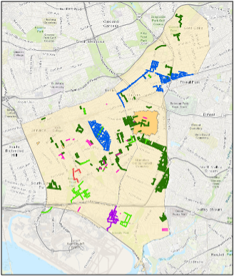 map of projects in Southeast Queens