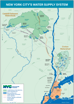 Map of the NYC Watershed
