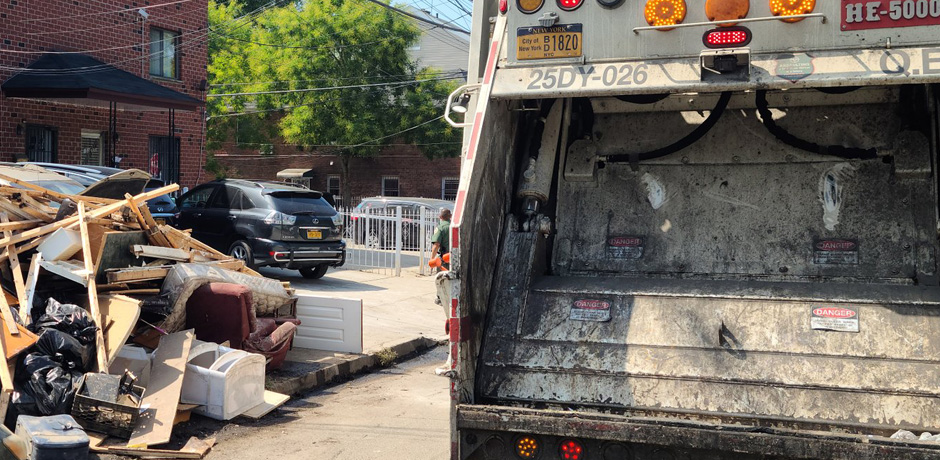 DSNY trash pick up.