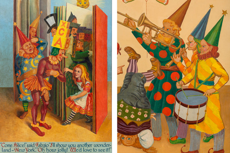 Alice in Wonderland Visiting New York Mural Series