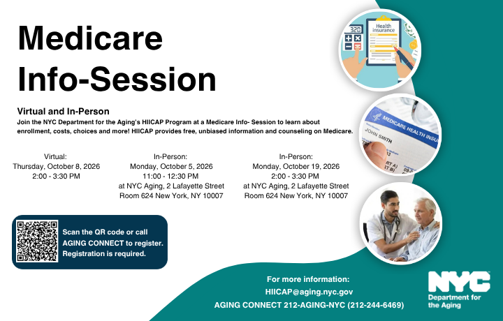 Medicare Info-Session with virtual and in-person sessions
                                           