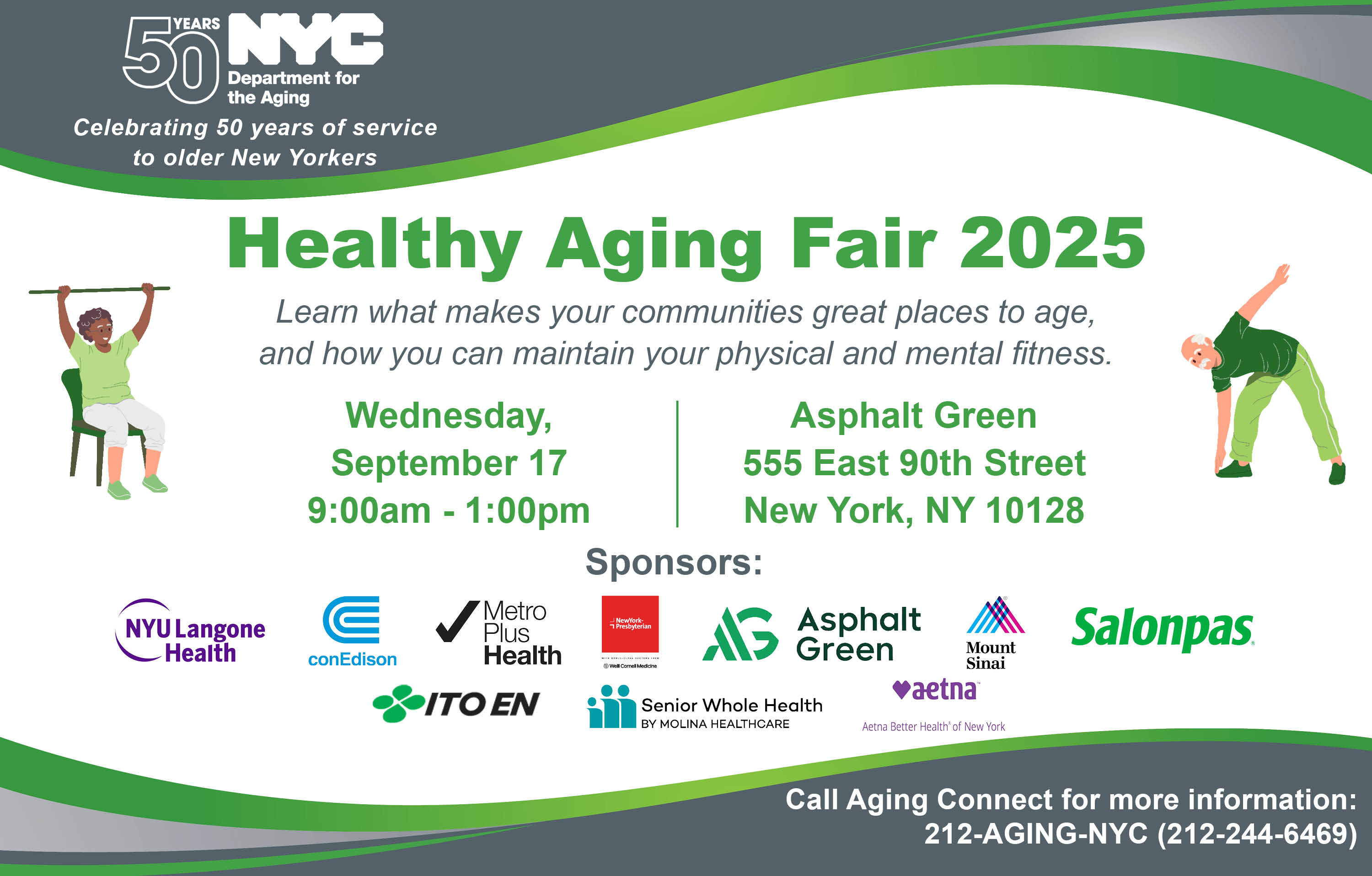 Healthy Aging Fari 2025 on September 17
                                           