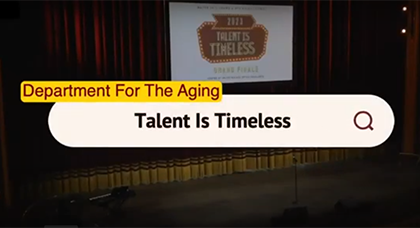 Image of new talent is timeless video on YouTube  